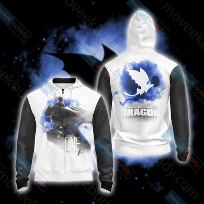 How To Train Your Dragon Unisex 3D T-shirt Zip Hoodie