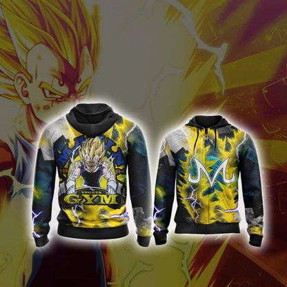 Dragon Ball - Majin Vegeta New Unisex 3D T-shirt Zip Hoodie