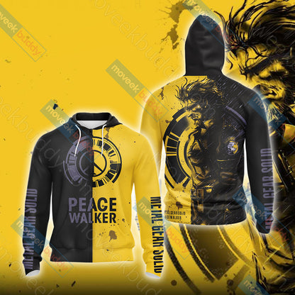 Metal Gear Solid: Peace Walker Unisex 3D T-shirt Zip Hoodie