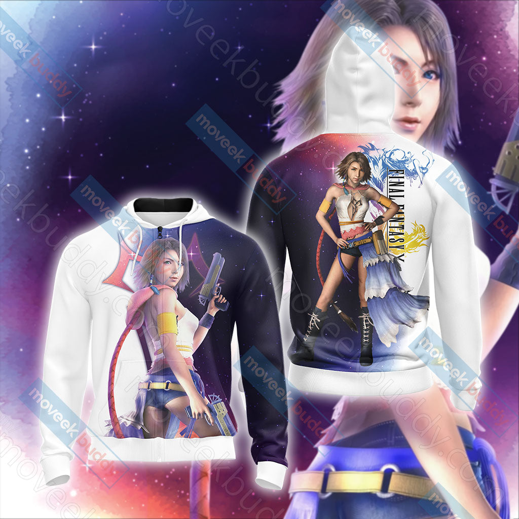 Final Fantasy X-2 - Yuna Unisex 3D T-shirt Zip Hoodie