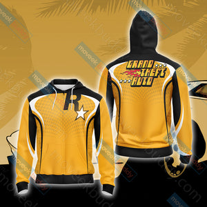 Grand Theft Auto New Unisex 3D T-shirt Zip Hoodie XS 