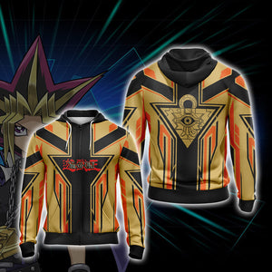 Yu-Gi-Oh! - Milennium Puzzle Unisex 3D T-shirt Zip Hoodie XS 