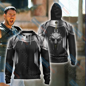 Gladiator (2000 film) New Unisex 3D T-shirt Zip Hoodie XS 