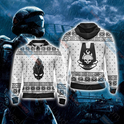 Halo ODST symbol Unisex 3D T-shirt Zip Hoodie