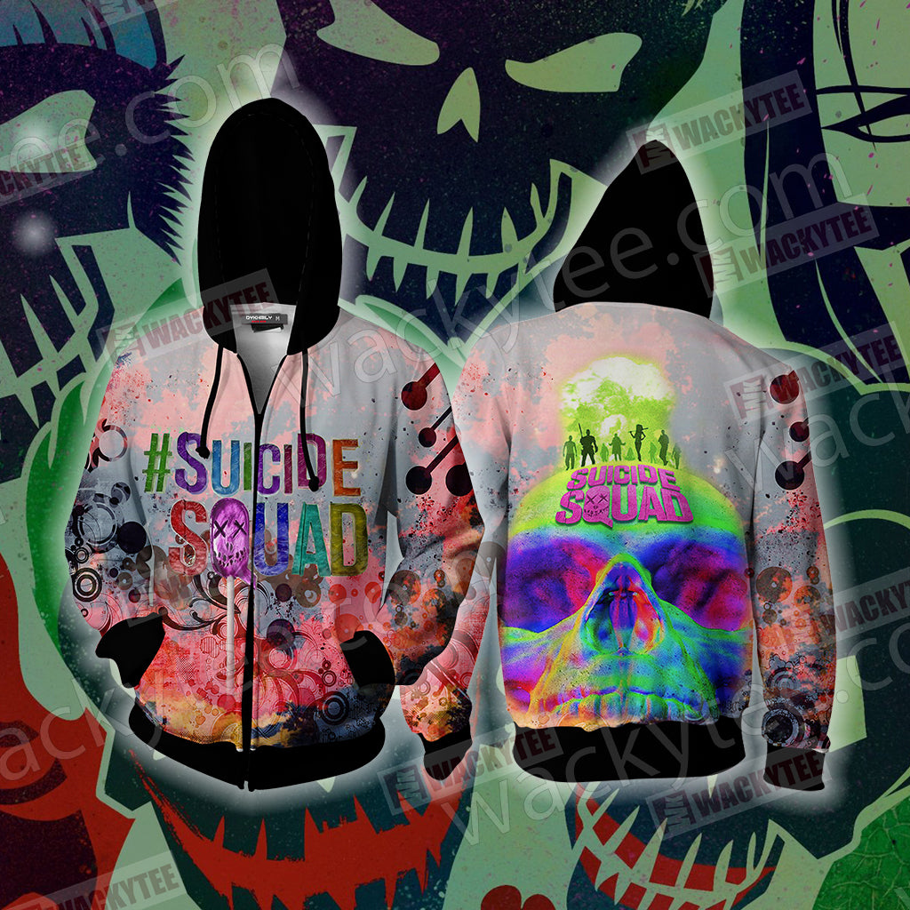 Suicide Squad Unisex 3D T-shirt Zip Hoodie