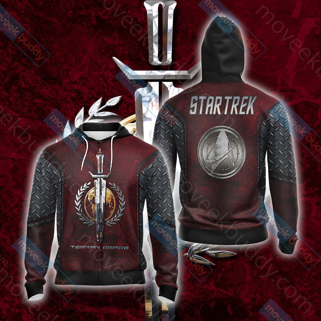 Star Trek - Terran Empire Unisex 3D T-shirt Zip Hoodie