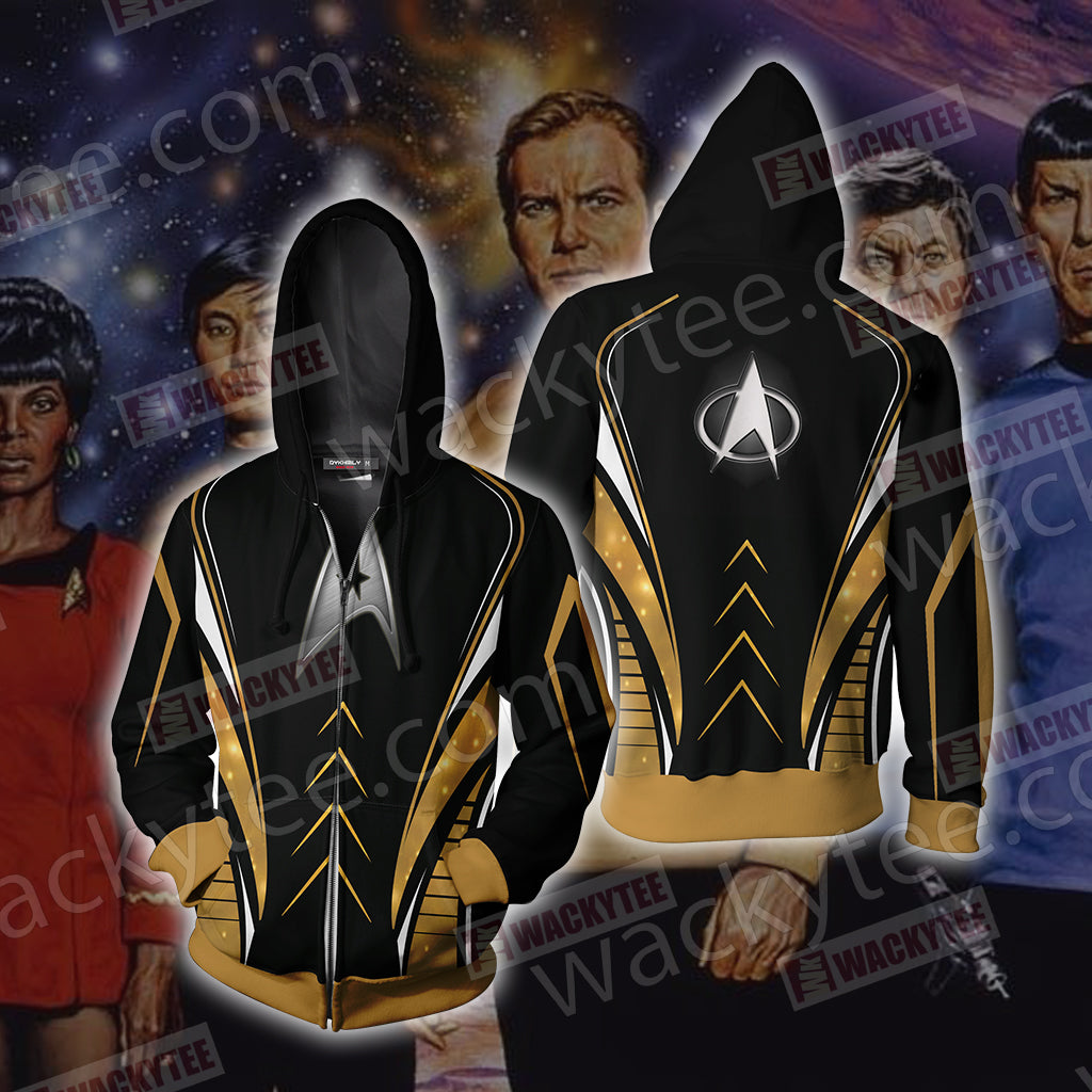 Star Trek - Command Unisex 3D T-shirt Zip Hoodie