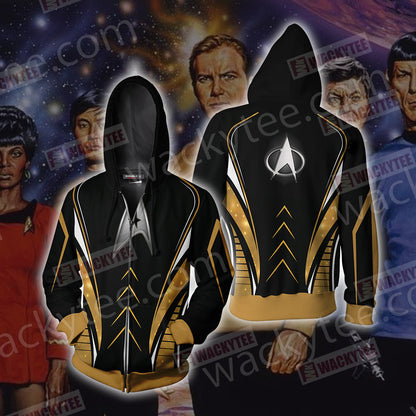 Star Trek - Command Unisex 3D T-shirt Zip Hoodie