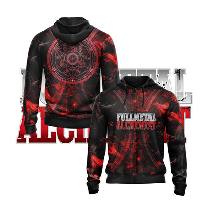 Fullmetal Alchemist New Version Unisex 3D T-shirt Zip Hoodie