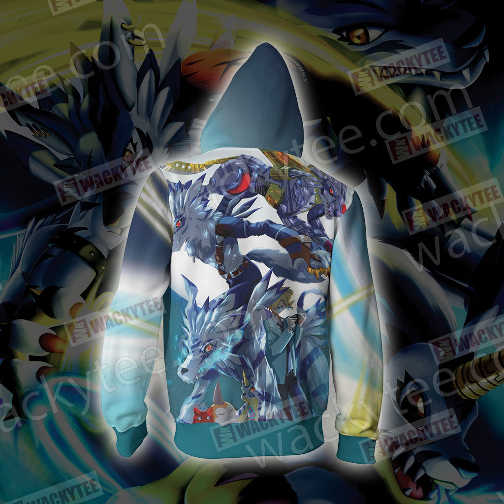 Digimon Garurumon And Yamato 3D T-shirt