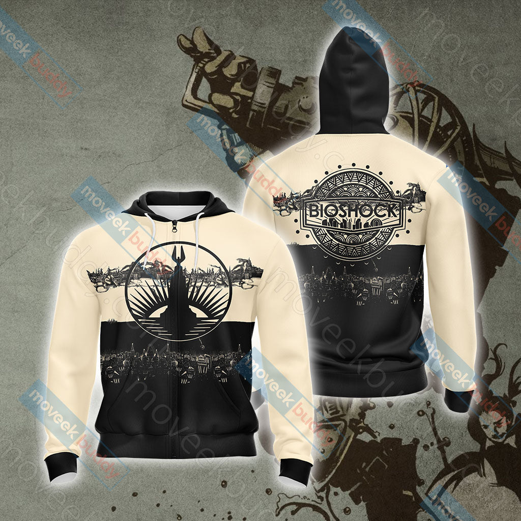 BioShock Unisex 3D T-shirt Zip Hoodie