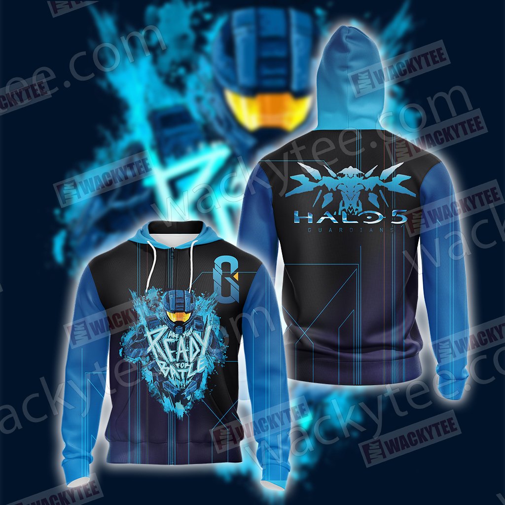 Halo 5: Guardians Unisex 3D T-shirt Zip Hoodie