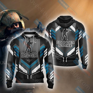 Counter-Strike New Unisex 3D T-shirt Zip Hoodie XS 