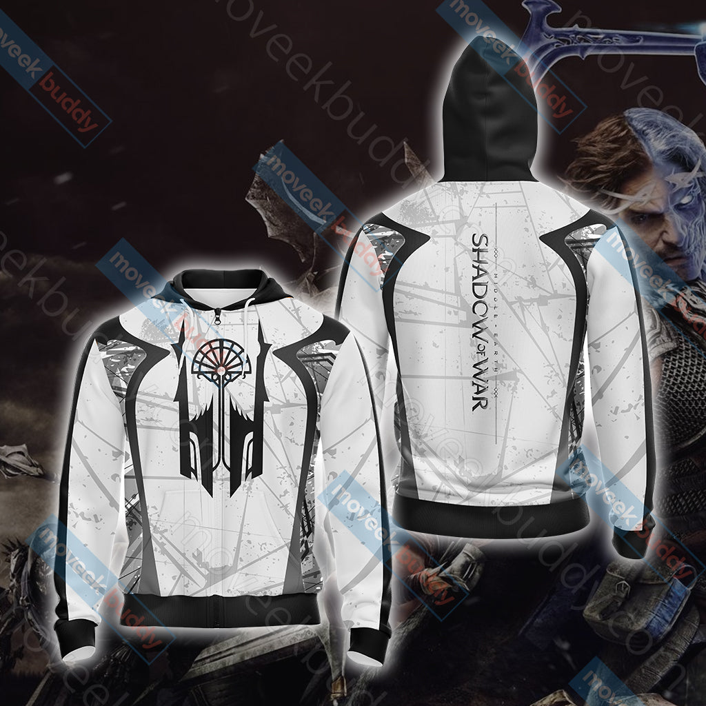 Middle-earth: Shadow of Mordor - Black Gate Sigil Unisex 3D T-shirt Zip Hoodie