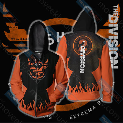 The Division Unisex 3D T-shirt Zip Hoodie