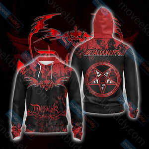 Metalocalypse Unisex 3D T-shirt Zip Hoodie XS 