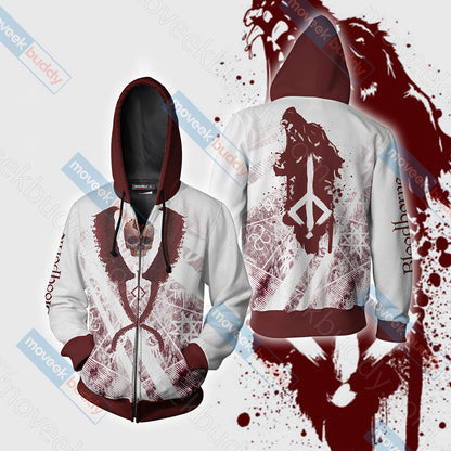 Bloodborne - Hunter's Mark Unisex 3D T-shirt Zip Hoodie