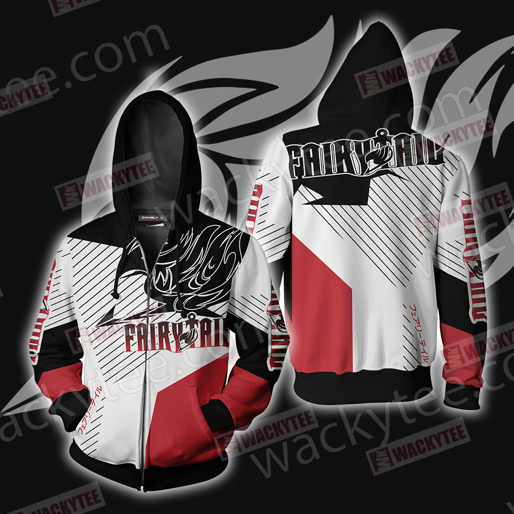 Fairy Tail Unisex 3D T-shirt Zip Hoodie