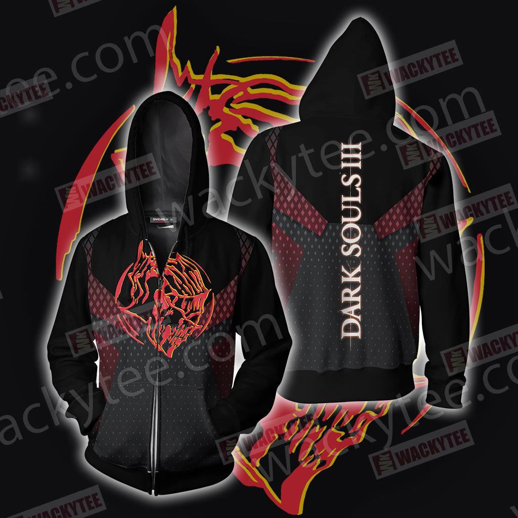 Dark Souls 3 - Ember Knight Unisex 3D T-shirt Zip Hoodie