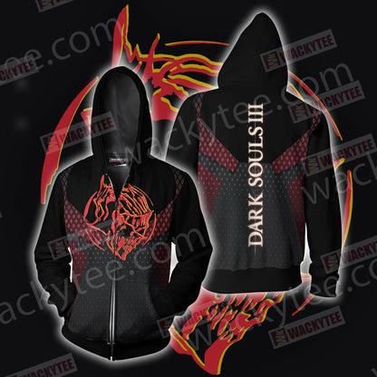 Dark Souls 3 - Ember Knight Unisex 3D T-shirt Zip Hoodie