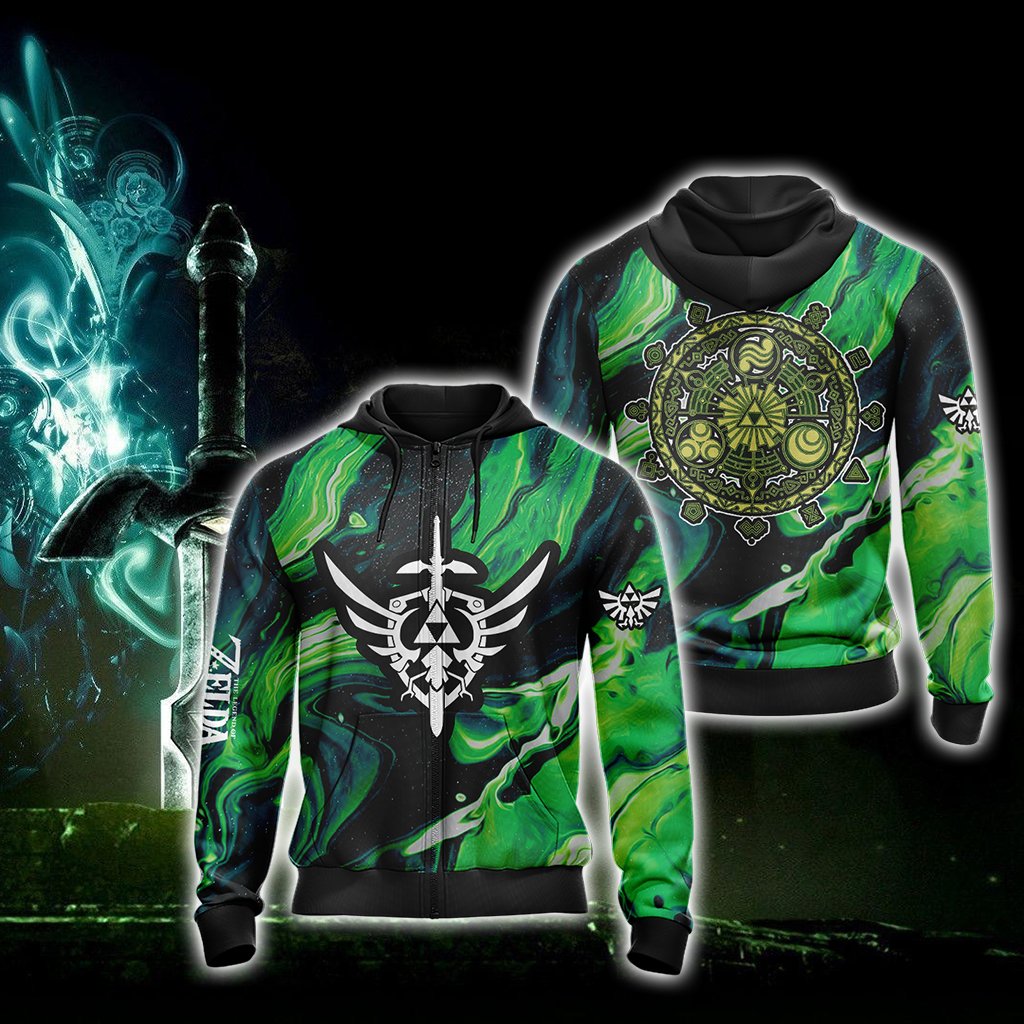 Legend of Zelda New Collection Unisex 3D T-shirt Zip Hoodie