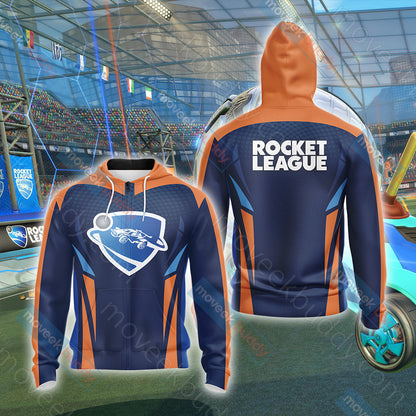 Rocket League Unisex 3D T-shirt Zip Hoodie