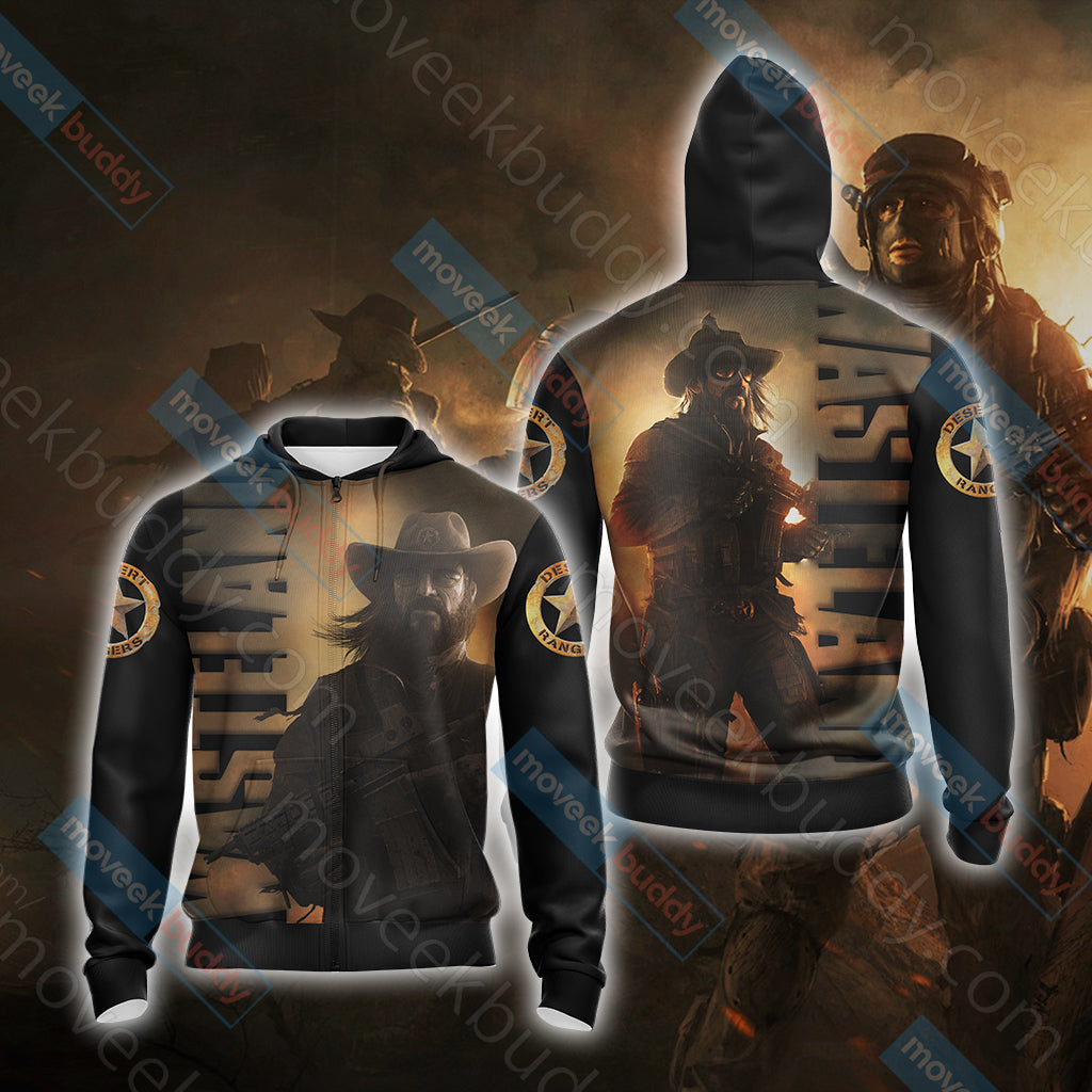Wasteland Unisex 3D T-shirt Zip Hoodie
