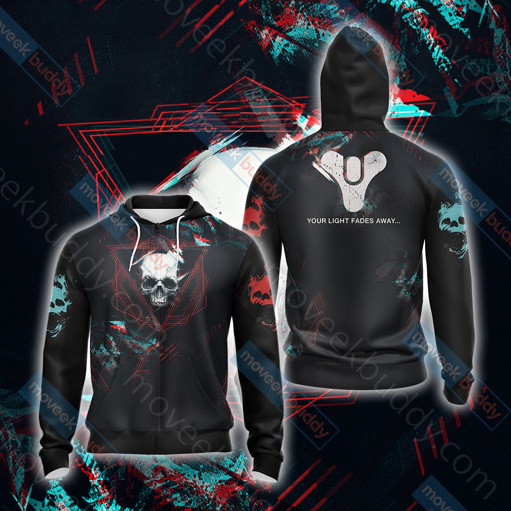 Destiny 2 New Style Unisex 3D T-shirt Zip Hoodie Pullover Hoodie Zip Hoodie
