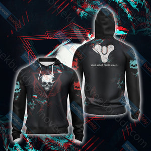 Destiny 2 New Style Unisex 3D T-shirt Zip Hoodie Pullover Hoodie Zip Hoodie S 