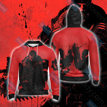 Gears of War New Unisex 3D T-shirt Zip Hoodie