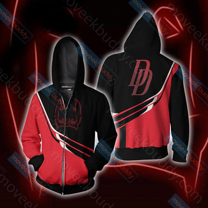 Daredevil Symbol Unisex 3D T-shirt Zip Hoodie