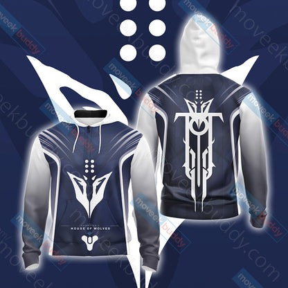 Destiny: House of Wolves New Unisex 3D T-shirt Zip Hoodie