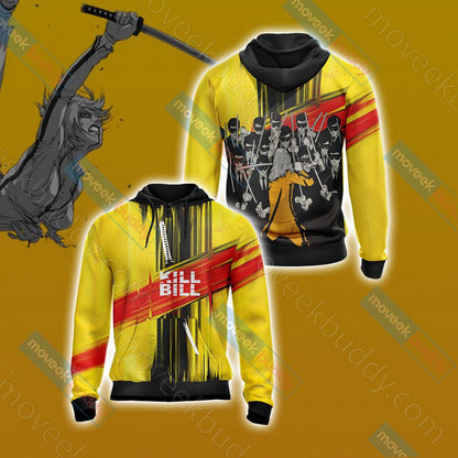 Kill Bill New Collection Unisex 3D T-shirt Zip Hoodie