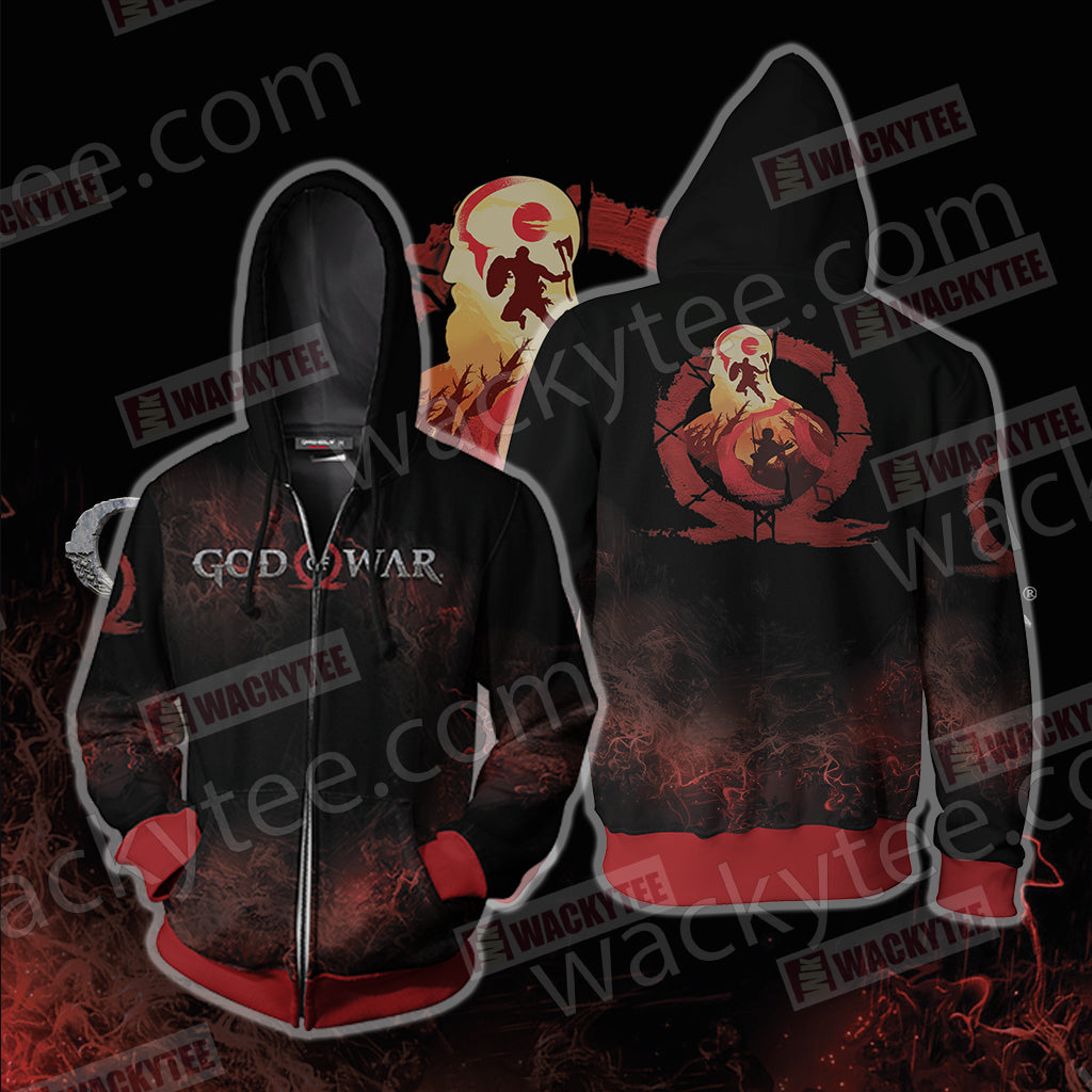God Of War New Version Unisex 3D T-shirt Zip Hoodie