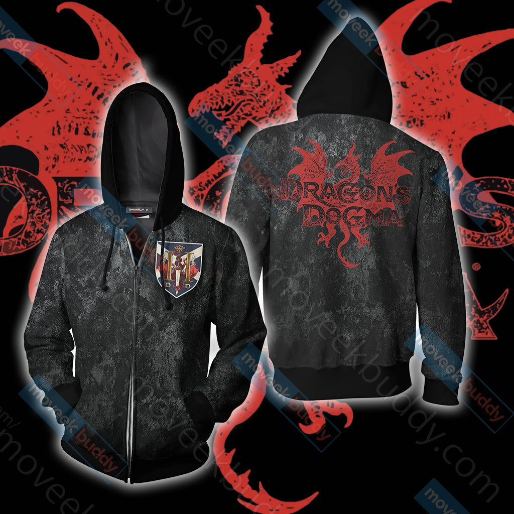 Dragon's Dogma Unisex 3D T-shirt Zip Hoodie