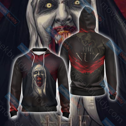 The Nun Unisex 3D T-shirt Zip Hoodie