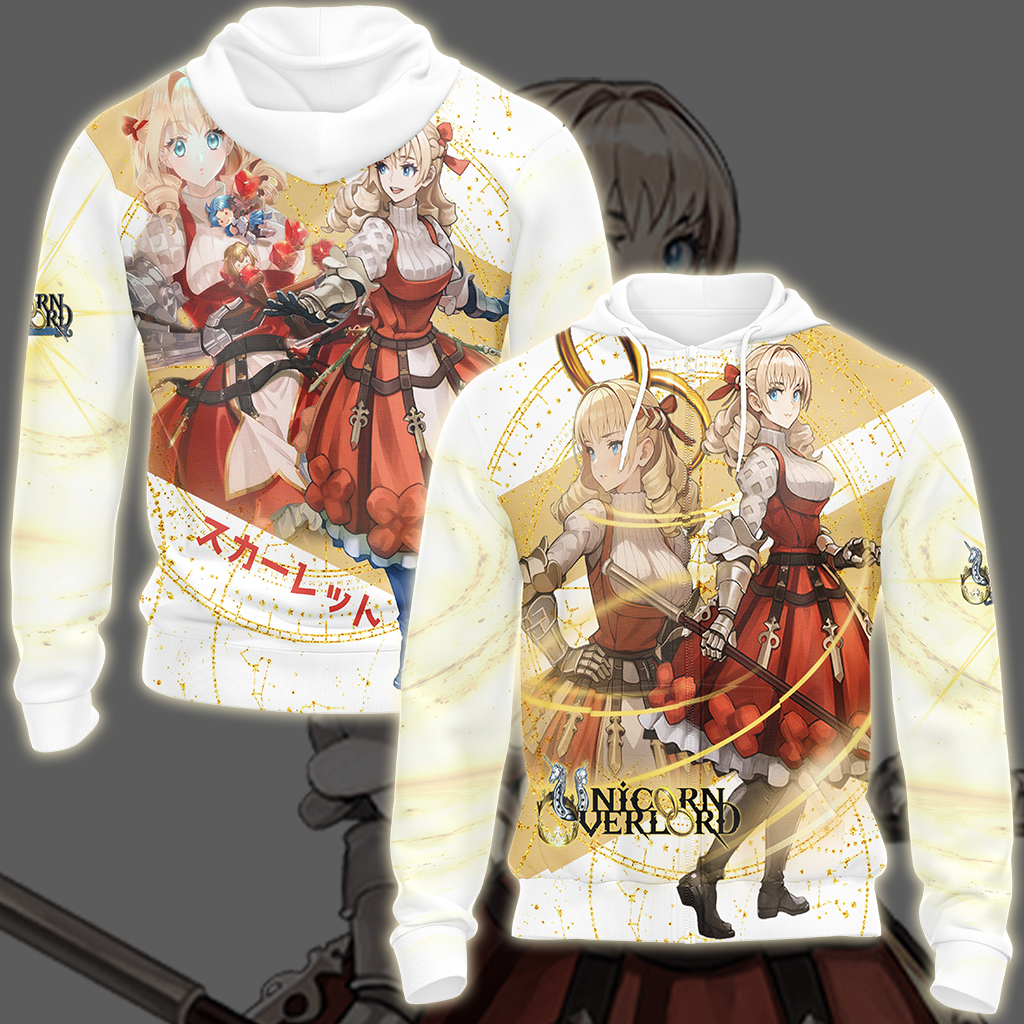 Unicorn Overlord Scarlett Video Game All Over Printed T-shirt Tank Top Zip Hoodie Pullover Hoodie Hawaiian Shirt Beach Shorts Joggers Zip Hoodie