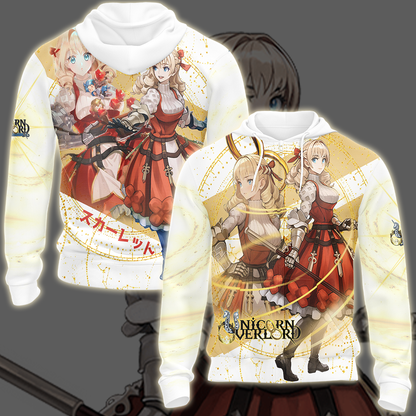 Unicorn Overlord Scarlett Video Game All Over Printed T-shirt Tank Top Zip Hoodie Pullover Hoodie Hawaiian Shirt Beach Shorts Joggers Zip Hoodie