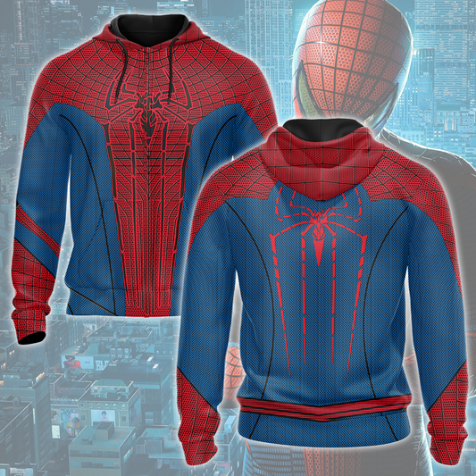 Spider-Man 2 Amazing Suit (Amazing Spider-Man 1 Suit) Cosplay Video Game All Over Printed T-shirt Tank Top Zip Hoodie Pullover Hoodie Hawaiian Shirt Beach Shorts Joggers Zip Hoodie