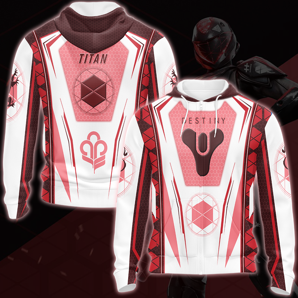 Destiny Titan Video Game All Over Printed T-shirt Tank Top Zip Hoodie Pullover Hoodie Hawaiian Shirt Beach Shorts Joggers Zip Hoodie