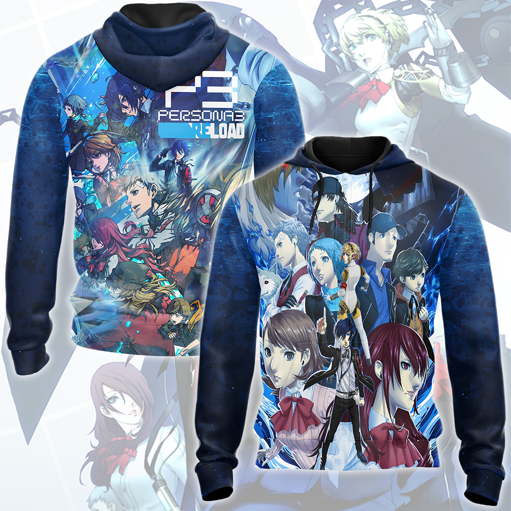 Persona 3 Reload Video Game All Over Printed T-shirt Tank Top Zip Hoodie Pullover Hoodie Hawaiian Shirt Beach Shorts Joggers Zip Hoodie