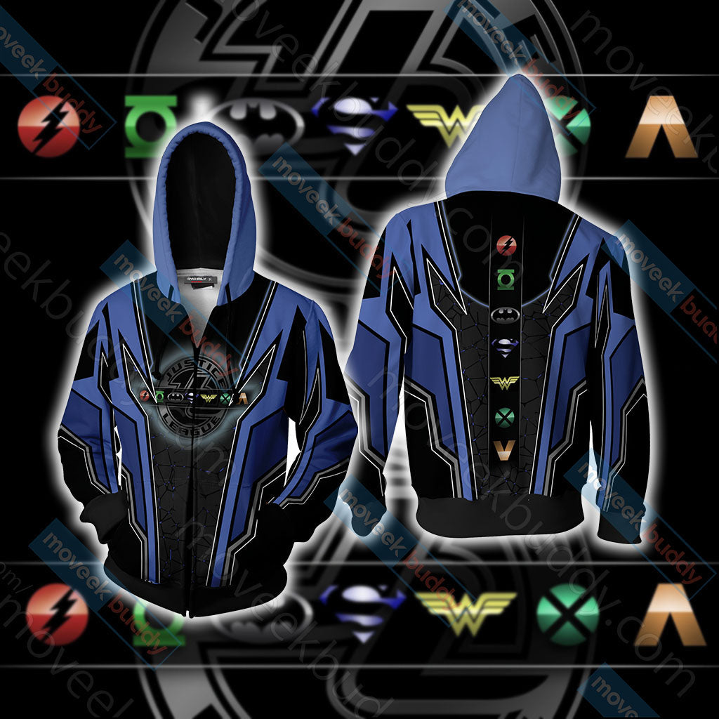Justice League New Unisex 3D T-shirt Zip Hoodie