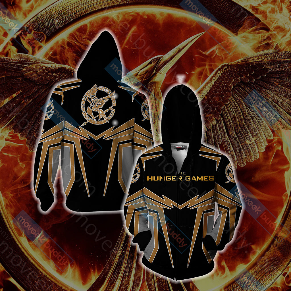 The Hunger Games New Unisex 3D T-shirt Zip Hoodie
