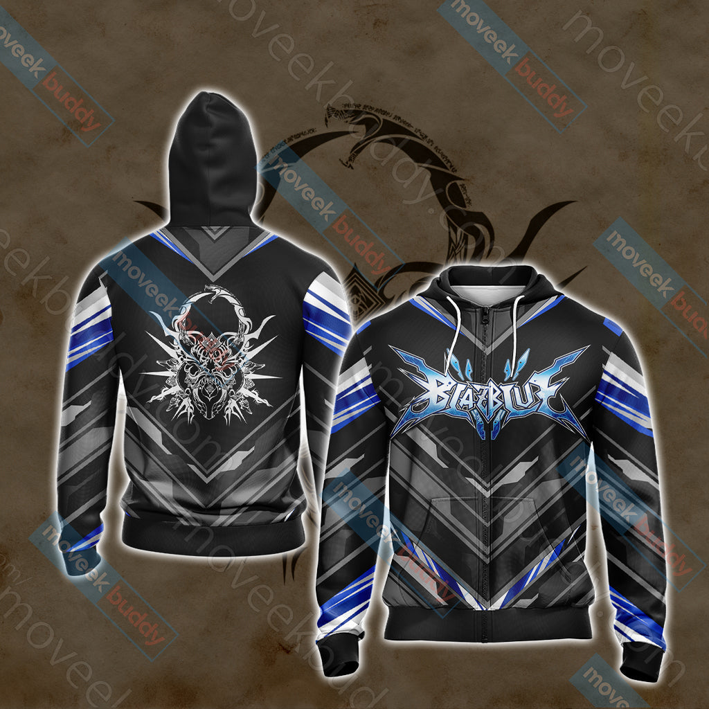 Hazama-crest BlazBlue Unisex 3D T-shirt Zip Hoodie