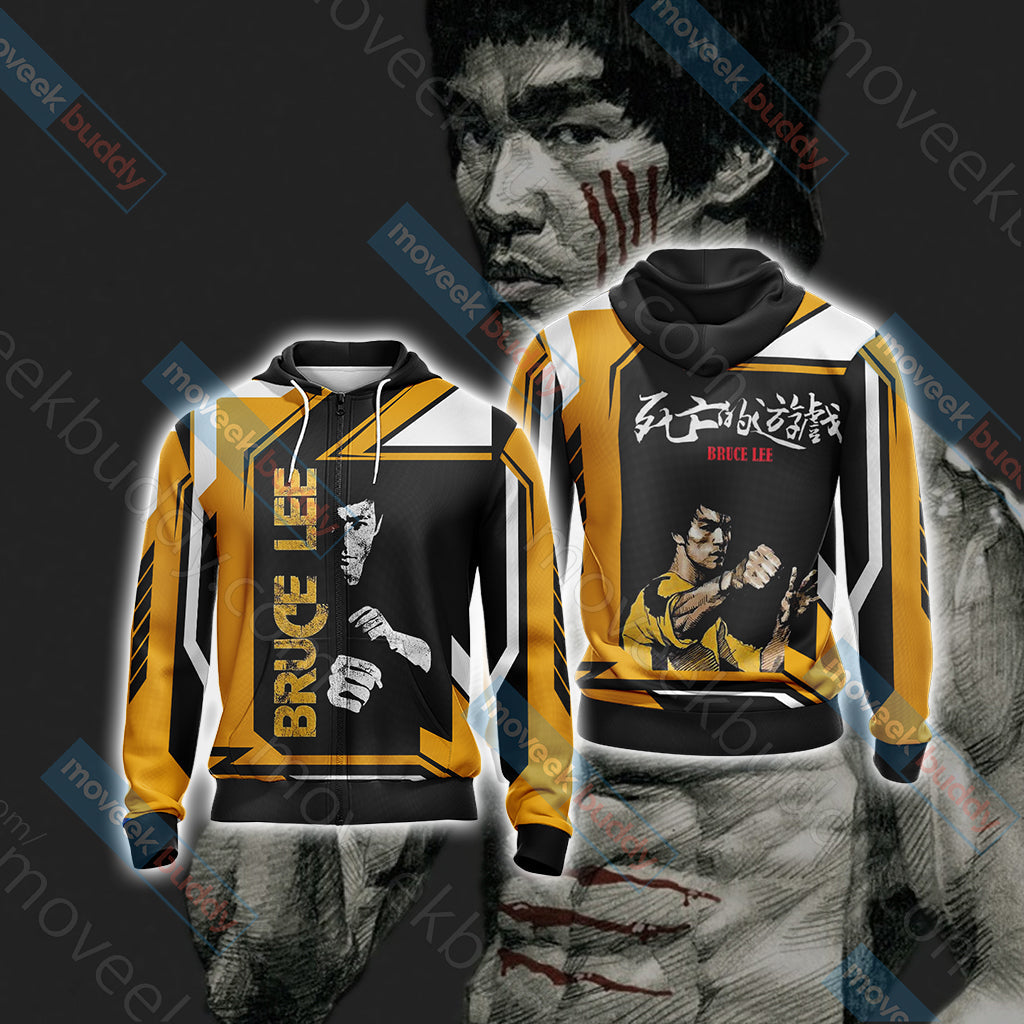 Bruce Lee Unisex 3D T-shirt Zip Hoodie
