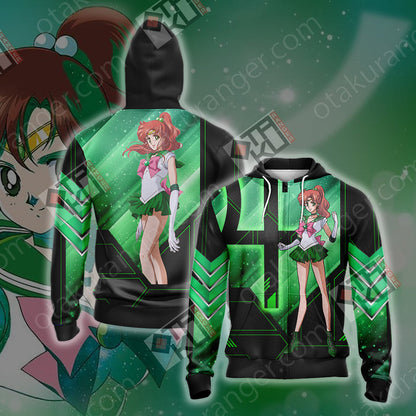 Sailor Moon Sailor Jupiter New 3D T-shirt Zip Hoodie