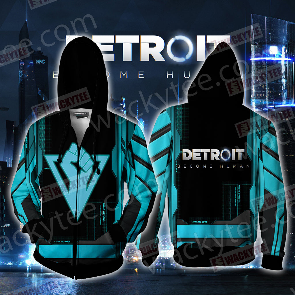 Detroit: Become Human Unisex 3D T-shirt Zip Hoodie
