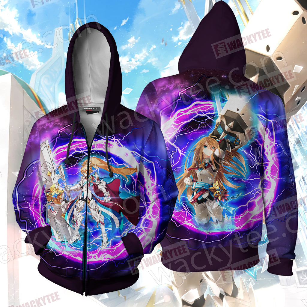 Elsword Chung Iron Paladin 3D T-shirt Zip Hoodie