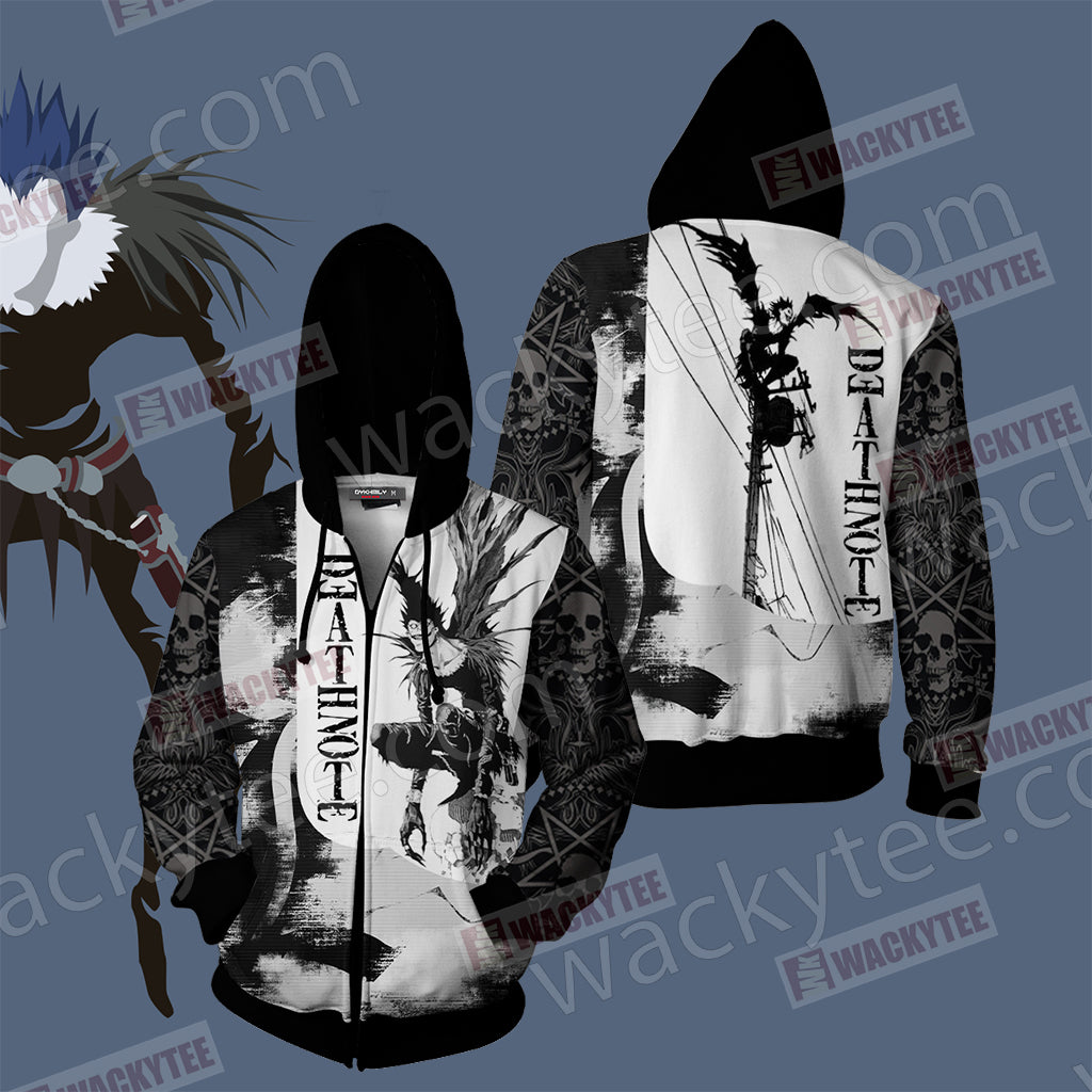 Death Note - Ryuk Unisex 3D T-shirt Zip Hoodie