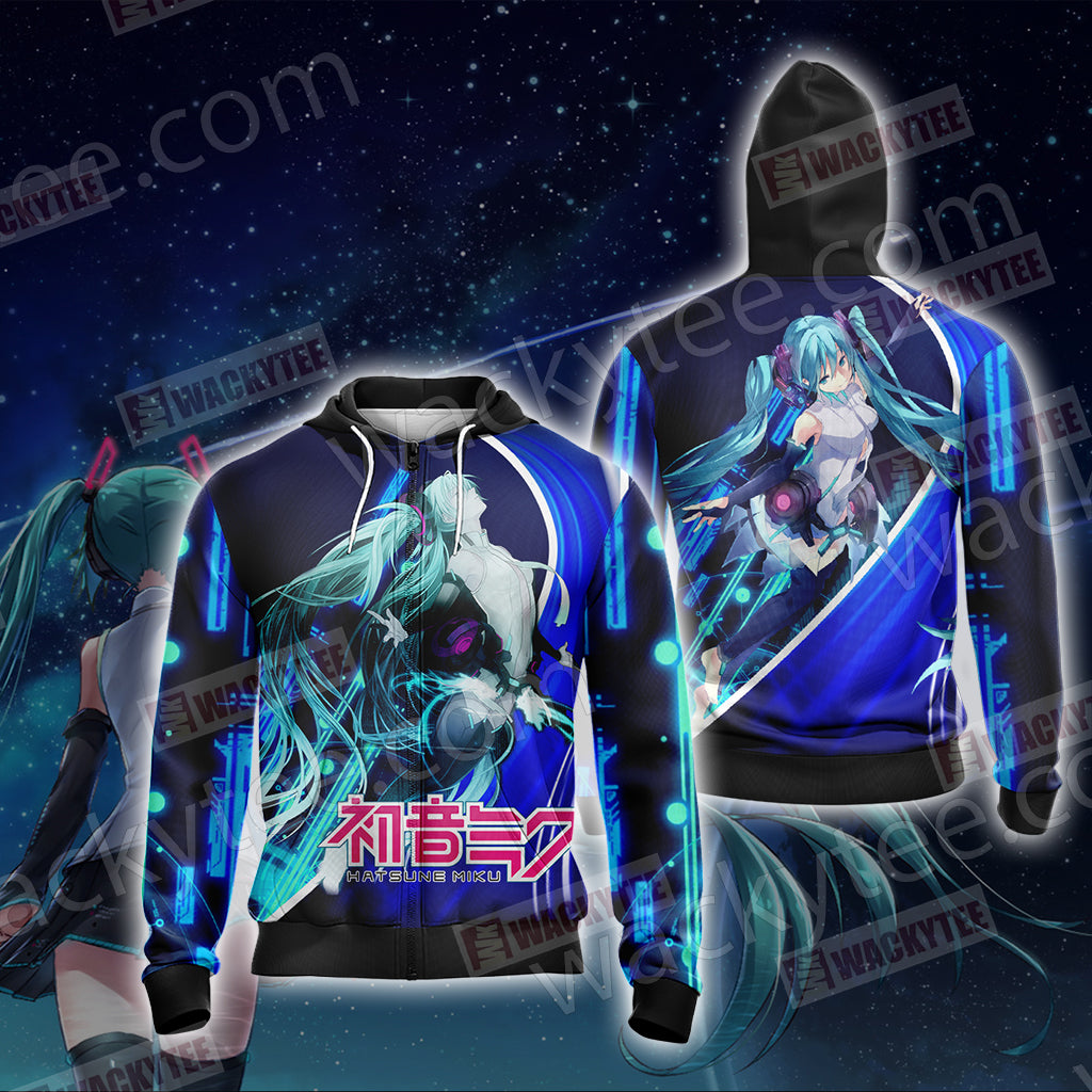 Hatsune Miku New Version 3D T-shirt Zip Hoodie